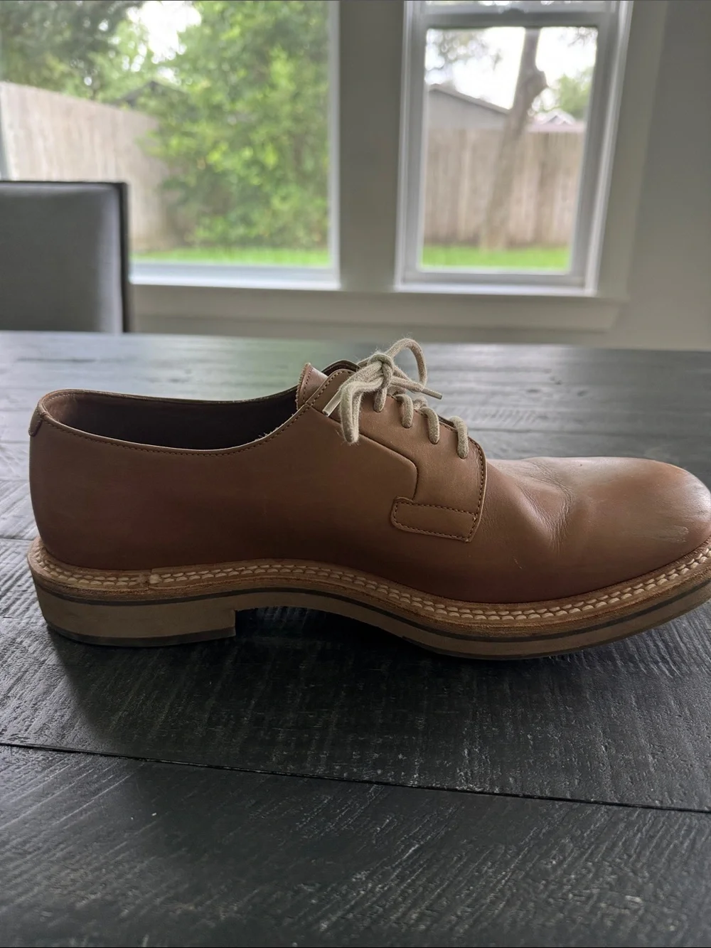 EUC Brunello Cucinelli Tan Leather Derby Shoes